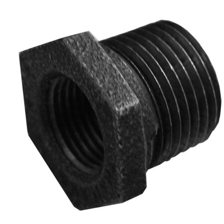 6 In. X 3 In. Hex Bushing Black